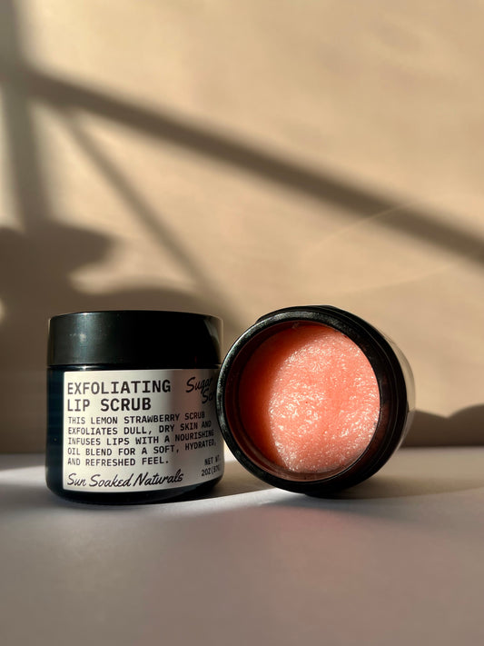 Lemon Strawberry Lip Scrub